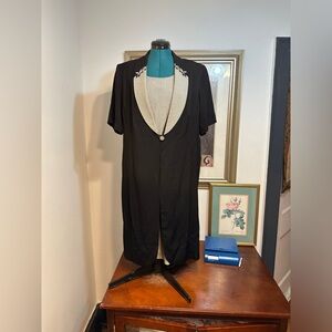 Perceptions by Irene B. Vintage Women’s Black Short Sleeve Dress Size 14